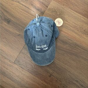 Blue 'Babe' Embroidered Cap